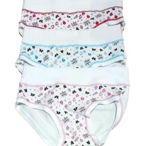 Slip bambina fascia alta in cotone elasticizzato Kika 616/A
