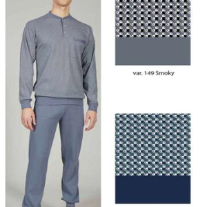 Pigiama uomo in jersey di cotone caldo Bip Bip 7082