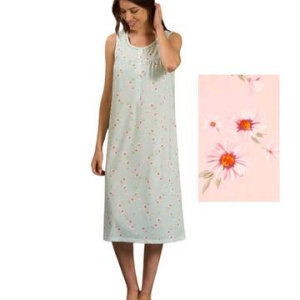 Camicia da notte donna in jersey di cotone a spalla larga Linclalor 75188