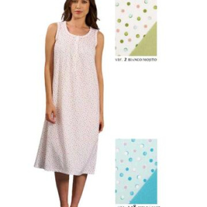 Camicia da notte donna in jersey di cotone a spalla larga Linclalor 75274