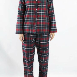 Pigiama donna aperto in flanella leggera Olimpia 753