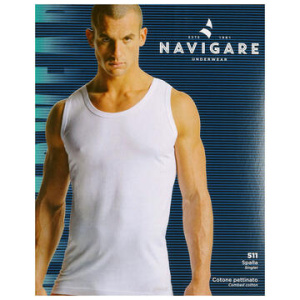 CANOTTA IN COTONE PETTINATO UOMO NAVIGARE 511