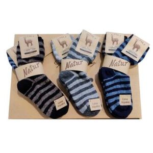 Calzino corto donna in alpaca a righe Goffredo Berenzi 9006 BI-PACK