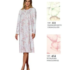 Camicia da notte donna in jersey di caldo cotone Linclalor 92238