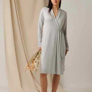 Vestaglia donna incrociata in viscosa Andra Lingerie 9769