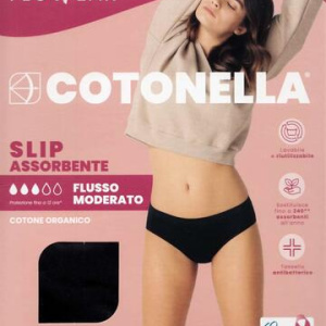 Slip assorbente LAVABILE in cotone elasticizzato Cotonella ADB62