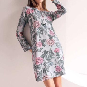 Camicia da notte in jersey di cotone caldo Lormar Apparel APP632086