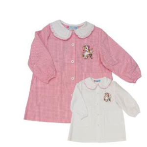 GREMBIULE ASILO BAMBINA ANDY&GIò 90278 RICAMO UNICORNO