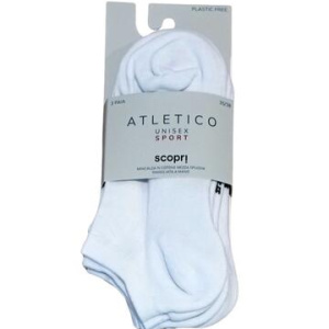 Minicalza unisex in cotone e spugna Scopri Atletico TRI-PACK