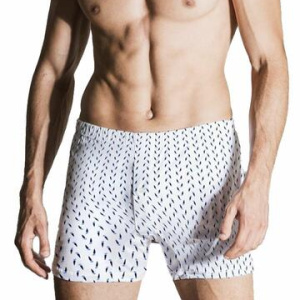 Boxer uomo in filo di Scozia Nottingham B416 Tg.9/10 Fondo bianco