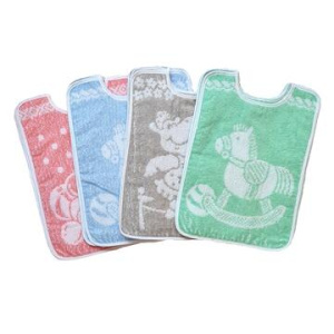 BAVAGLINO BAMBINO IN SPUGNA JAQUARD ASILO BABY 24×31