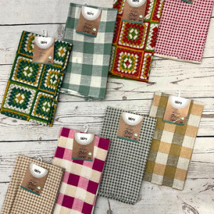 SET 2 STRONIFACCI COTONE DA CUCINA BORGO FANCY HOME