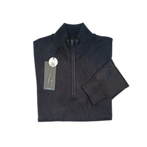 MAGLIA UOMO LUPETTO MEZZA ZIP IN VISCOSA BACI&ABBRACCI 450002