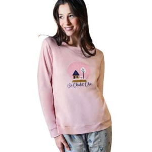 Pigiama donna in jersey di cotone caldo Sielei Campiglio CA12