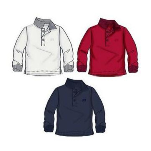 POLO BASICA MANICHE LUNGHE BAMBINO DODIPETTO 6X600 12M-8A