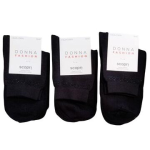 Calzino corto donna in caldo cotone con strass colorati Scopri Prisco Dots