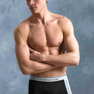 Boxer uomo in cotone elasticizzato Enrico Coveri EB1289