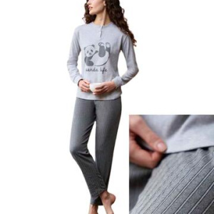 Pigiama donna in jersey di cotone caldo Enrico Coveri EP6261