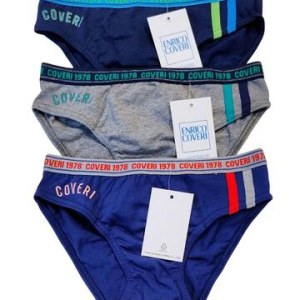Slip ragazzo in cotone elasticizzato Enrico Coveri ES4176