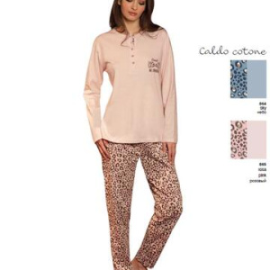 Pigiama donna in jersey di cotone caldo Sielei Faroe FA15