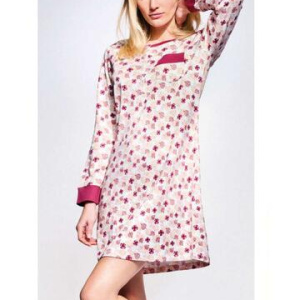 Camicia da notte in jersey di cotone caldo Infiore Fall Flowers FFL632179