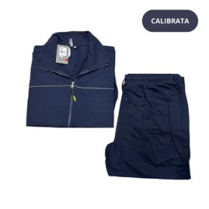 TUTA UOMO CALIBRATA IN COTONE GARZATO CON ZIP FRATELLI CAMPAGNOLO 78444 (56-64)