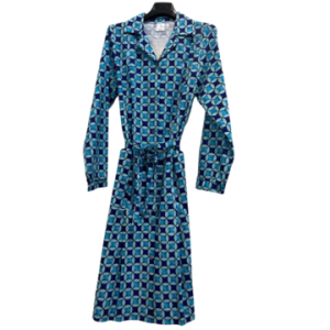 Abito donna in tessuto di cotone con bottoni Flora V52