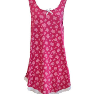 CAMICIA DA NOTTE FRANCESINA A SPALLA LARGA IN COTONE