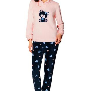 Pigiama donna in caldo pile coral SieLei Gardena GA16