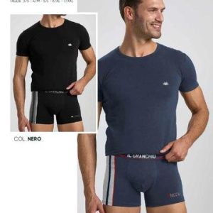 Completo uomo con t-shirt e boxer Il Granchio GC1325B