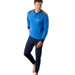 Pigiama uomo a manica lunga in jersey di cotone Il Granchio GP1144