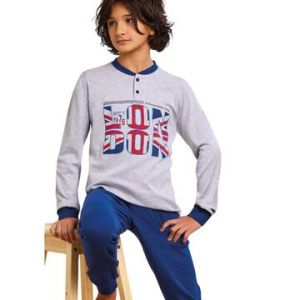 Pigiama da ragazzo in caldo cotone Il Granchietto GP4137