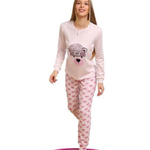 Pigiama da ragazza in CALDO cotone Il Granchietto GP7116