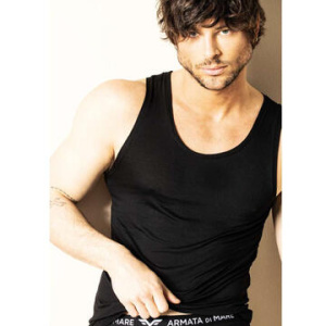 Canottiera spalla larga in fresca fibra di bamboo Armata di Mare GT2257