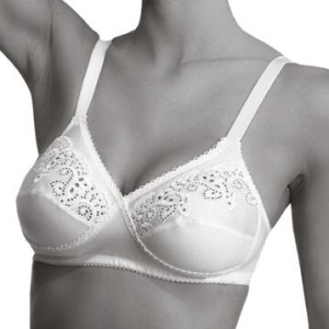 Reggiseno donna in cotone e sangallo Amica art. Anita