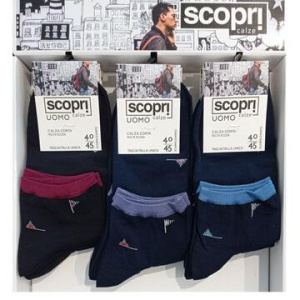 Calzino corto uomo bike in cotone elasticizzato Scopri Hopkins (1 paio)