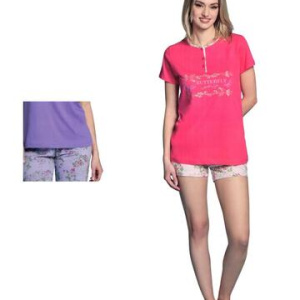 Pigiama donna a manica corta in jersey di cotone Intimami ID1342