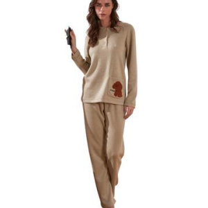 Pigiama donna in caldo jersey punto Milano Intimami ID1430