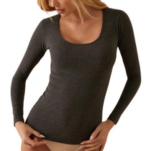 MAGLIA DONNA MANICA LUNGA COTONE ELASTICIZZATO JADEA 4056