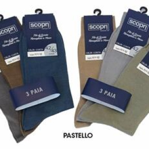 Calzino corto da uomo in filo di Scozia Scopri art. Jumbo (3 PAIA)