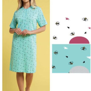 Camicia da notte donna a manica corta Karelpiu KC4073