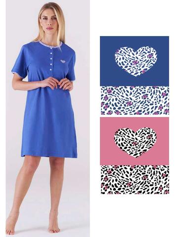 Camicia da notte donna a manica corta Karelpiu KC6114