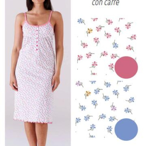 Camicia da notte donna calibrata a spalla stretta Karelpiu KC6259