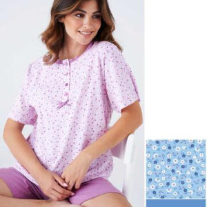 Pigiama donna a manica corta in cotone Karelpiu KC8027