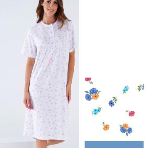 Camicia da notte CALIBRATA in jersey di cotone a manica corta Karelpiu KC8037