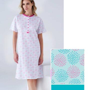 Camicia da notte donna a manica corta Karelpiu KC8079