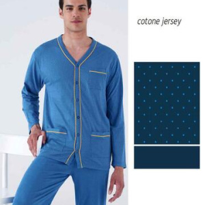 Pigiama uomo con giacca in cotone Karelpiu KC8229