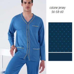 Pigiama uomo CALIBRATO aperto in cotone Karelpiu KC8230