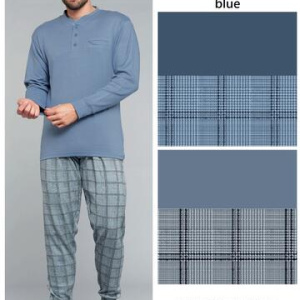 Pigiama uomo calibrato in jersey di cotone caldo Karelpiu KF3127