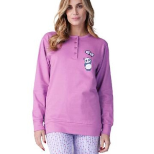 Pigiama donna in jersey di cotone caldo Karelpiu KF9068